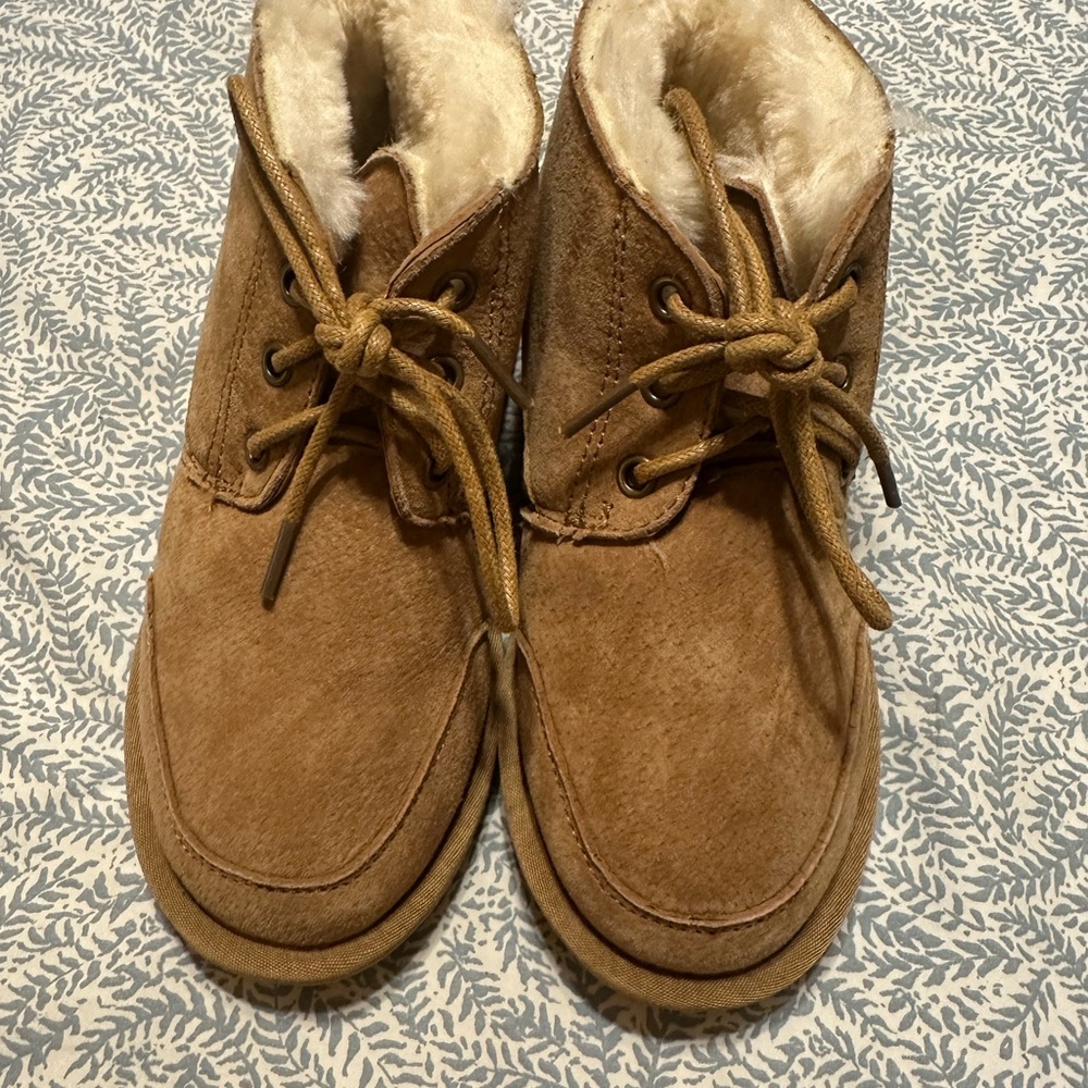Cozy Tan Suede Boots with Fur Lining